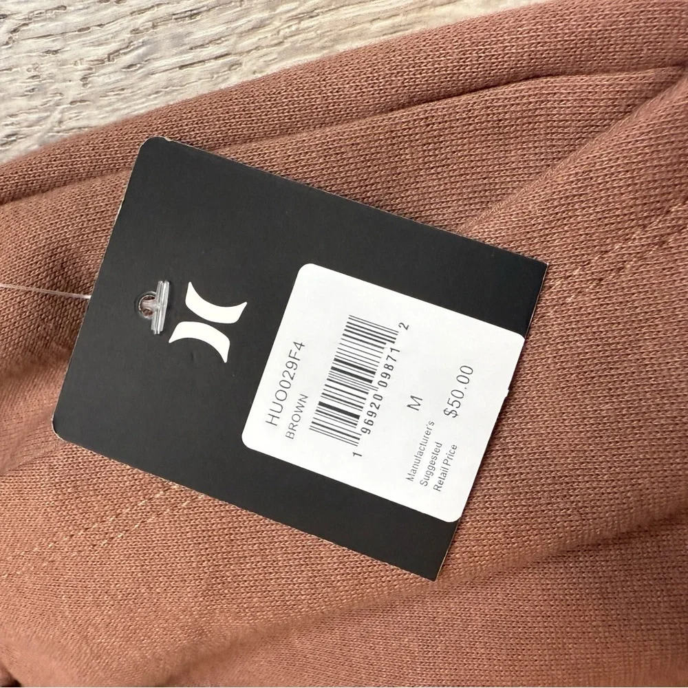 NWT Hurley Fleece Sweatpants Brown Medium